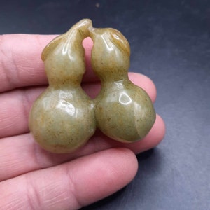 Engraved Jade Stone Pendent: Ancient Carved Charm