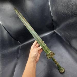 Beautiful Ancient Roman Wonderful Bronze Excellent Big Sword Great Antiques Collection