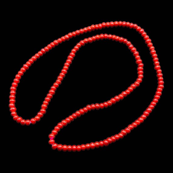 5mm Antique Venetian White Heart Trade Lot Beads … - image 8