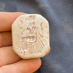 Incredibili incisioni antiche del re romano del Vicino Oriente, rare, eccellenti, adorabili, con sigillo e amuleto
