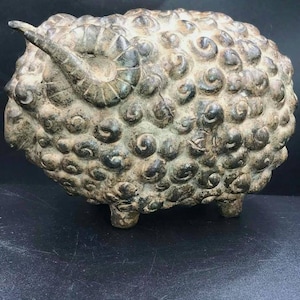 Wonderful Ancient Old Roman Bronze Unique Beautiful Sheep Statuette