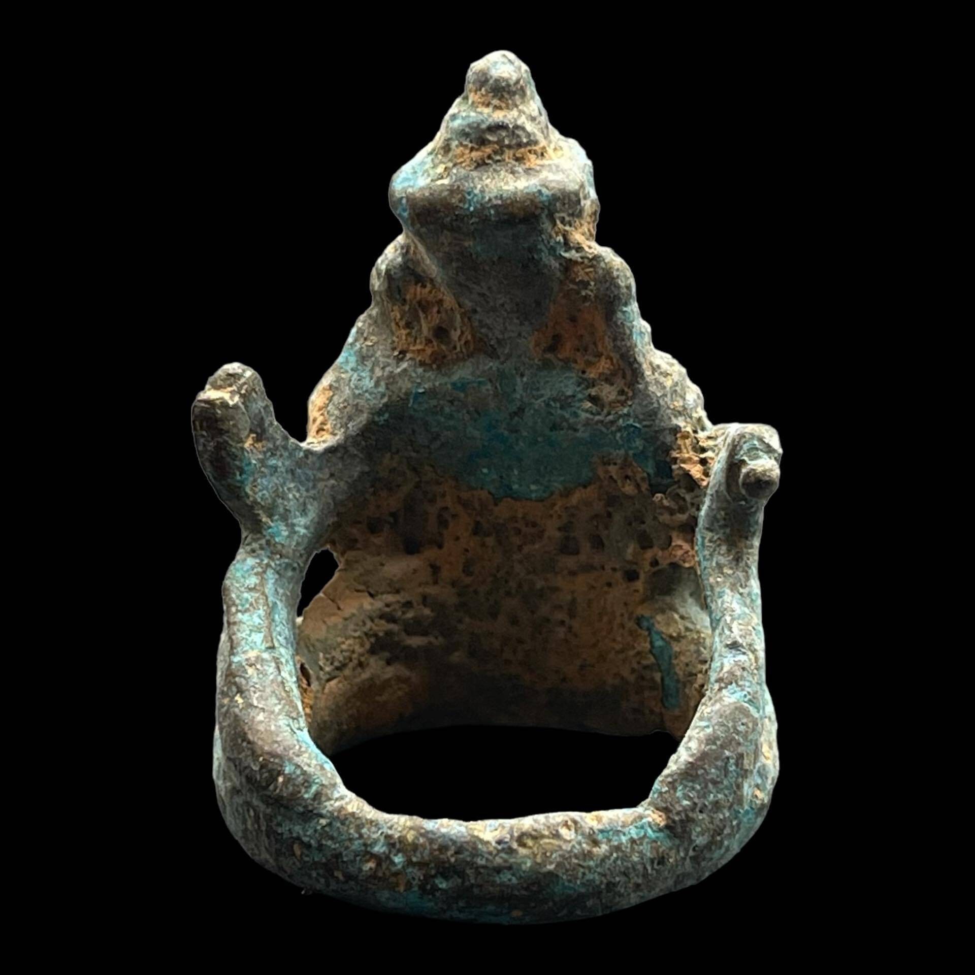 古代チベット青銅ガネーシャ仏像リング - Etsy 日本