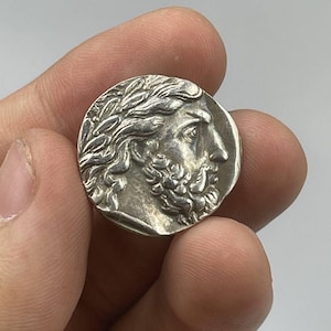 Beautiful Ancient Roman Empire Imperial Bronze Coated Coin In Excellent Condition