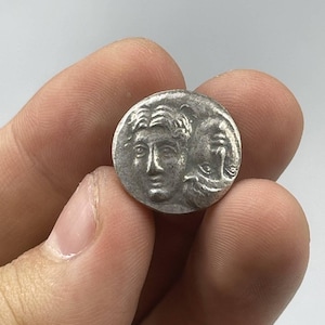 Antique Ancient Roman Empire Imperial Bronze Coated Coin In Excellent Condition