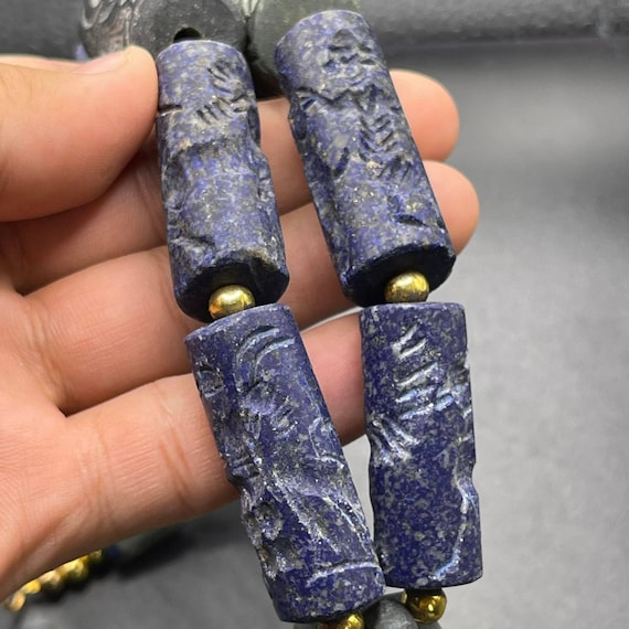 Super Ancient Lapis Lazuli Stone And Old Jade Sto… - image 2