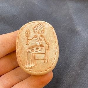Antiche incisioni del re romano in pietra antica del Vicino Oriente, rare, eccellenti, adorabili, con timbro e amuleto