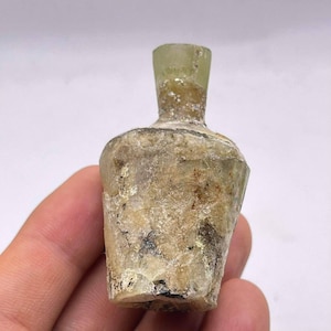 Circa 300-500AD Wonderful Ancient Very Old Roman Glass Bottle Or Jug Found In Afghanistan Balkh