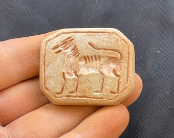 Stunning Near Eastern Ancient Stone Animal Engravings Rare Excellent Lovely Seal Stamp Amulet