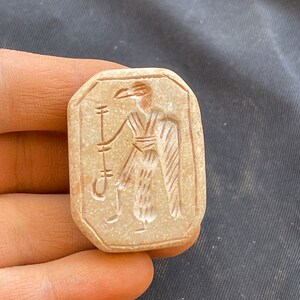 Superbe incisioni incredibili su pietra antica del Vicino Oriente, raro, meraviglioso, adorabile timbro con sigillo, amuleto