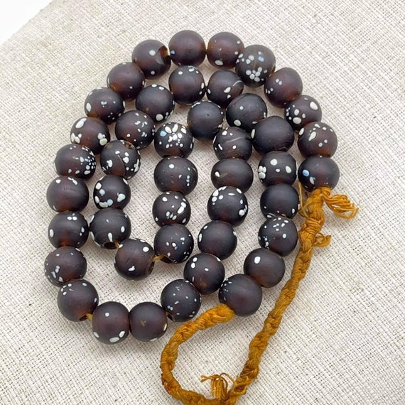 Beautiful Antique African Glass Beads Necklace Au… - image 4
