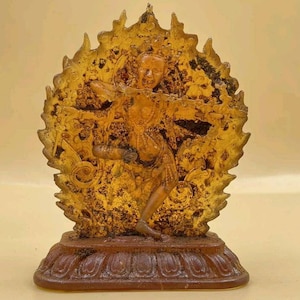 Ancient Roman Glass Gandhara Buddha Statue (300-500AD)