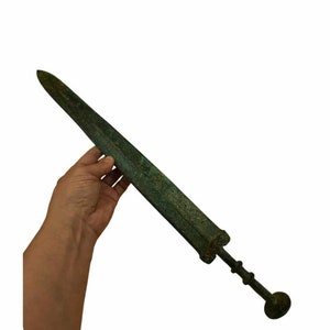 Unique Ancient Roman Wonderful Bronze Excellent Big Sword Great Antiques Collection
