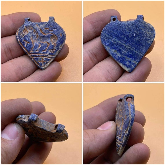 Rare Ancient Old Lapis Lazuli Stone Horse Animal … - image 1