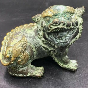 Circa 100-200AD Wonderful Ancient Old Roman Bronze Unique Beautiful Lion Statuette