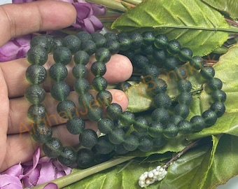 100% Natural Moldavite Bracelet, Genuine Moldavite Bracelet , Certified Moldavite Tektite Bracelet, From Czech Republic