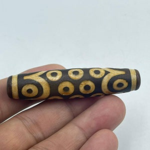 Powerful Ancient Very Old Lucky 21 Eye Tibetan Old Beautiful Unique Agate Dzi Bead