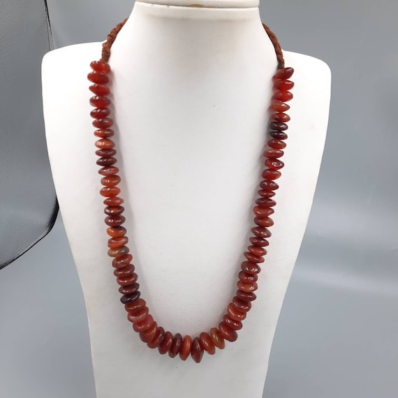 Lovely Authentic Ancient Old African Carnelian Ag… - image 1