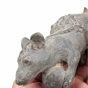 Wonderful Ancient Old Roman Bronze Mouse Animal Excellent Rare Unique Statue