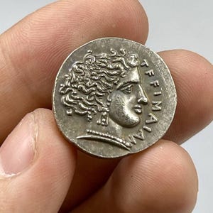 Ancient Roman Empire Imperial Bronze Coated Coin In Excellent Condition