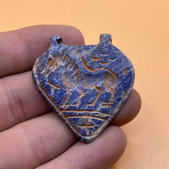 Rare Ancient Old Lapis Lazuli Stone Horse Animal … - image 3