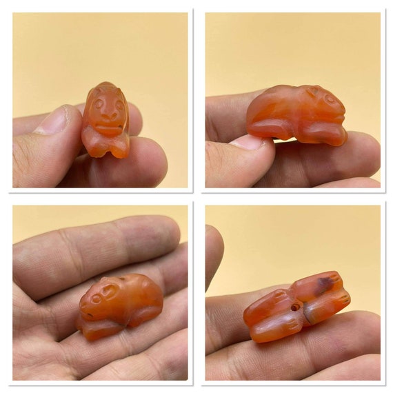 Lovely Antique Near Eastern Old Carnelian Agate S… - image 1