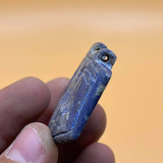 Lovely Ancient Old Lapis Lazuli Stone 2 Animal En… - image 5