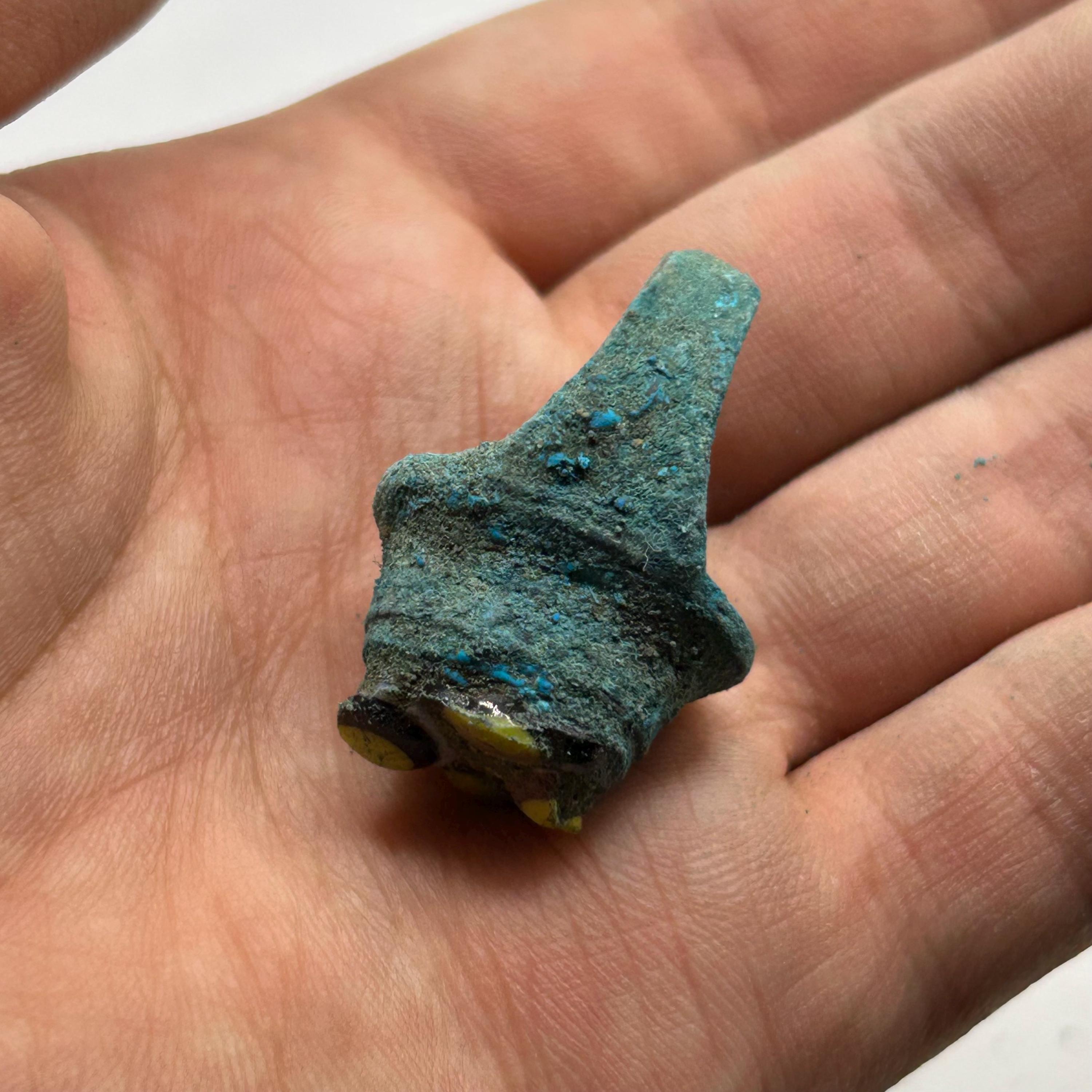古代ローマの青銅モザイクガラスリング：歴史的遺物 - Etsy 日本
