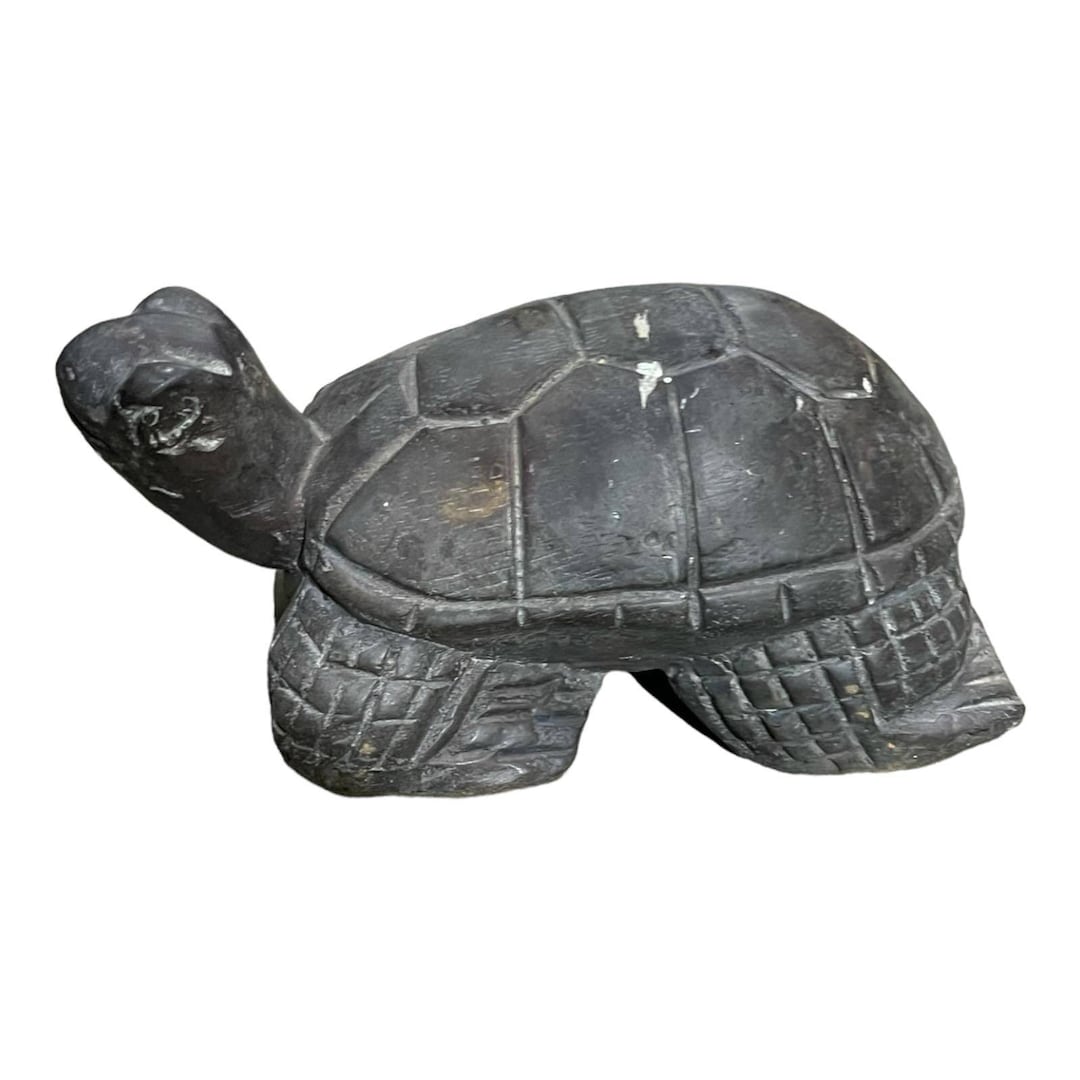 珍しい古代の青銅のユニークな珍しい亀の彫刻像 - Etsy 日本