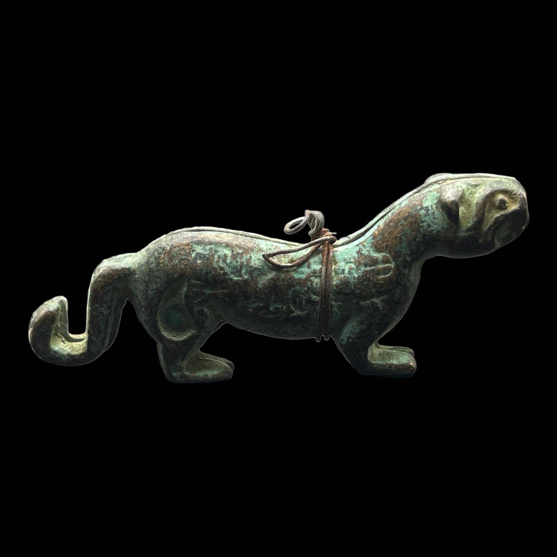 Genuine Ancient Old Roman Bronze European Find Animal Rare Statue