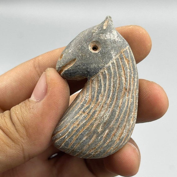 Stunning Ancient Near Eastern Old Stone Bird Anim… - image 8
