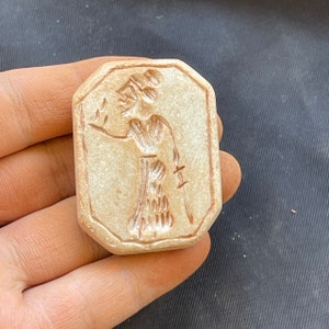 Splendide incisioni del re romano in pietra antica del Vicino Oriente, rari, eccellenti, adorabili amuleti con sigillo