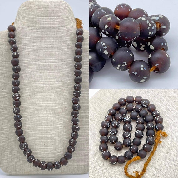 Beautiful Antique African Glass Beads Necklace Au… - image 1