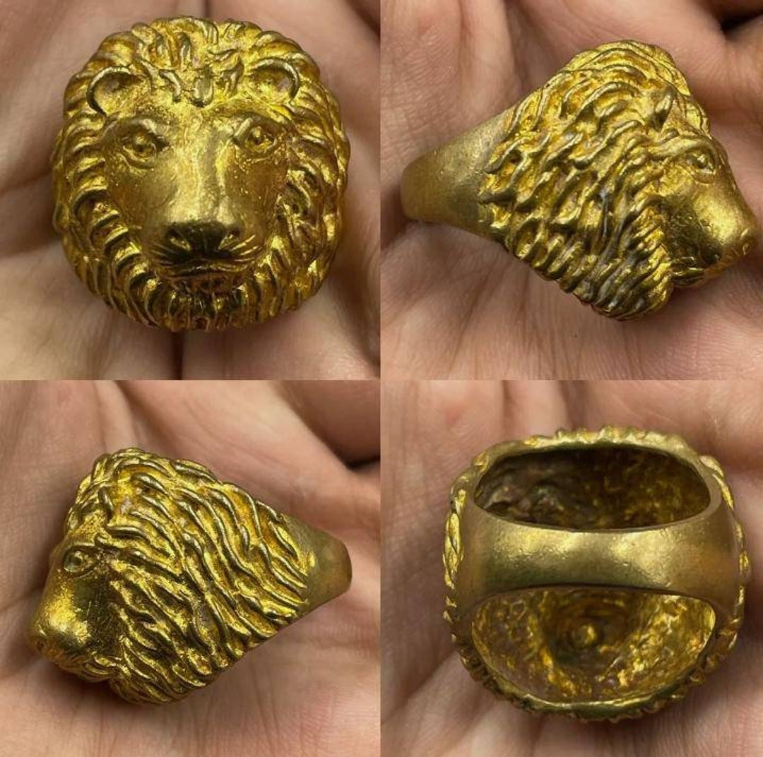 Excellent Vintage Antique Ancient Near Eastern Old Gold Etsy