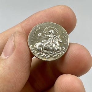 Ancient Roman Empire Imperial Bronze Coated Coin In Excellent Condition