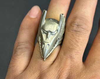 Vintage Tibetan Bronze Beast Ring