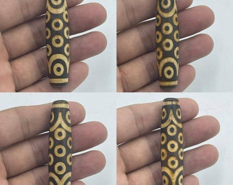 Powerful Ancient Very Old Lucky 21 Eye Tibetan Old Beautiful Unique Agate Dzi Bead