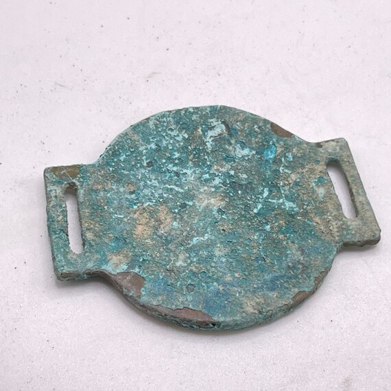 Spectacular Ancient Old Roman Bronze Buckle Depic… - image 6