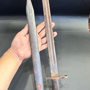 Spectacular Ancient Wonderful Bronze Excellent Big Sword With Rare Cover Great Antiques Collection
