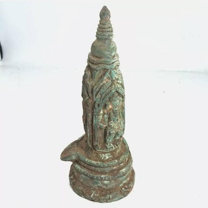 Beautiful Museum Quality Ancient Old Roman Bronze Gandhara Ganesh Figures Decorative Stand
