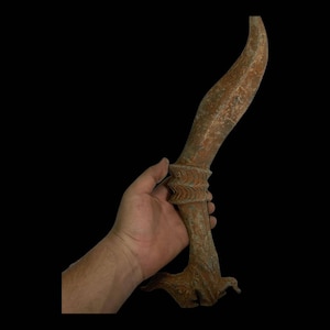 Authentic Ancient Old Roman Bronze Unique Sword With Beautiful Rare Dragon Head Handle, Authentic Sword, Ancient Sword, Gift Sword