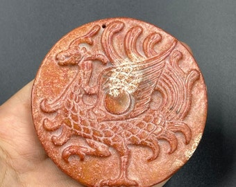 Qingdynastins jaspisdrakeamulett: Forntida kinesisk snidad hänge