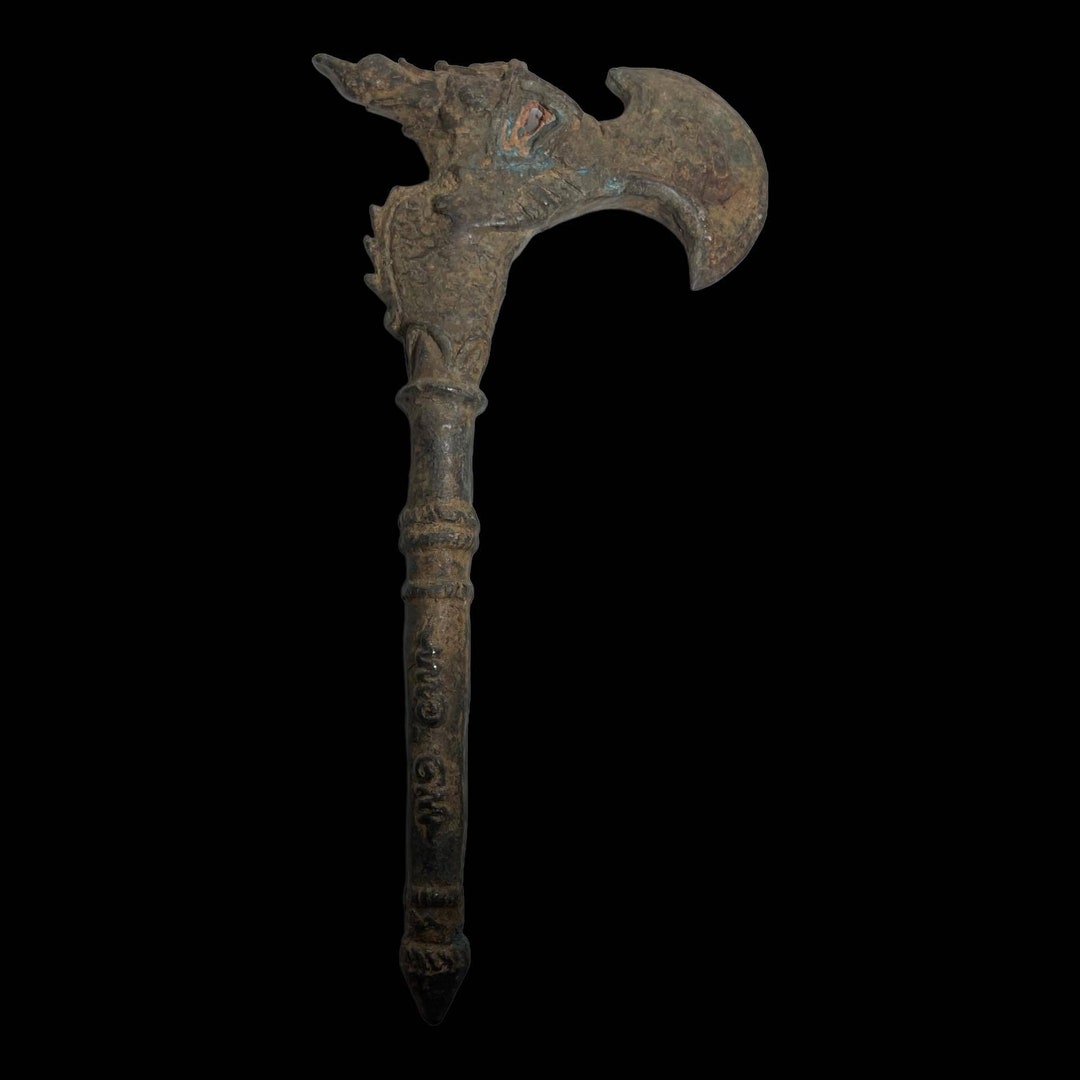 Ancient Roman Bronze Axe: Circa 300-400BC, Animal Head - Etsy