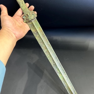 Unique Ancient Roman Wonderful Bronze Excellent Big Sword Great Antiques Collection