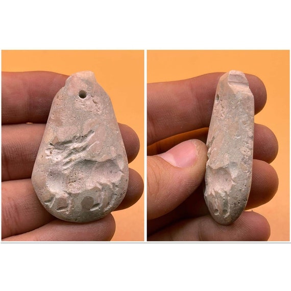 Rare Near Eastern Old Jasper Stone Animal Engravi… - image 1