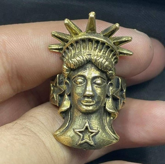 Beautiful Vintage Antique Ancient Old Gold Gilded Bro… Gem