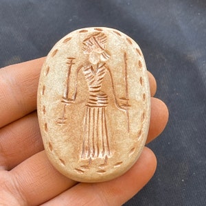 Spettacolari incisioni del re romano in pietra antica del Vicino Oriente, raro, meraviglioso, adorabile timbro con sigillo, amuleto