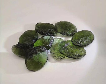 1 Large Piece Certified Moldavite Crystal / Genuine Moldavite / Raw Moldavite / Reiko Crystal Healing / Moldavite From Czech Republic