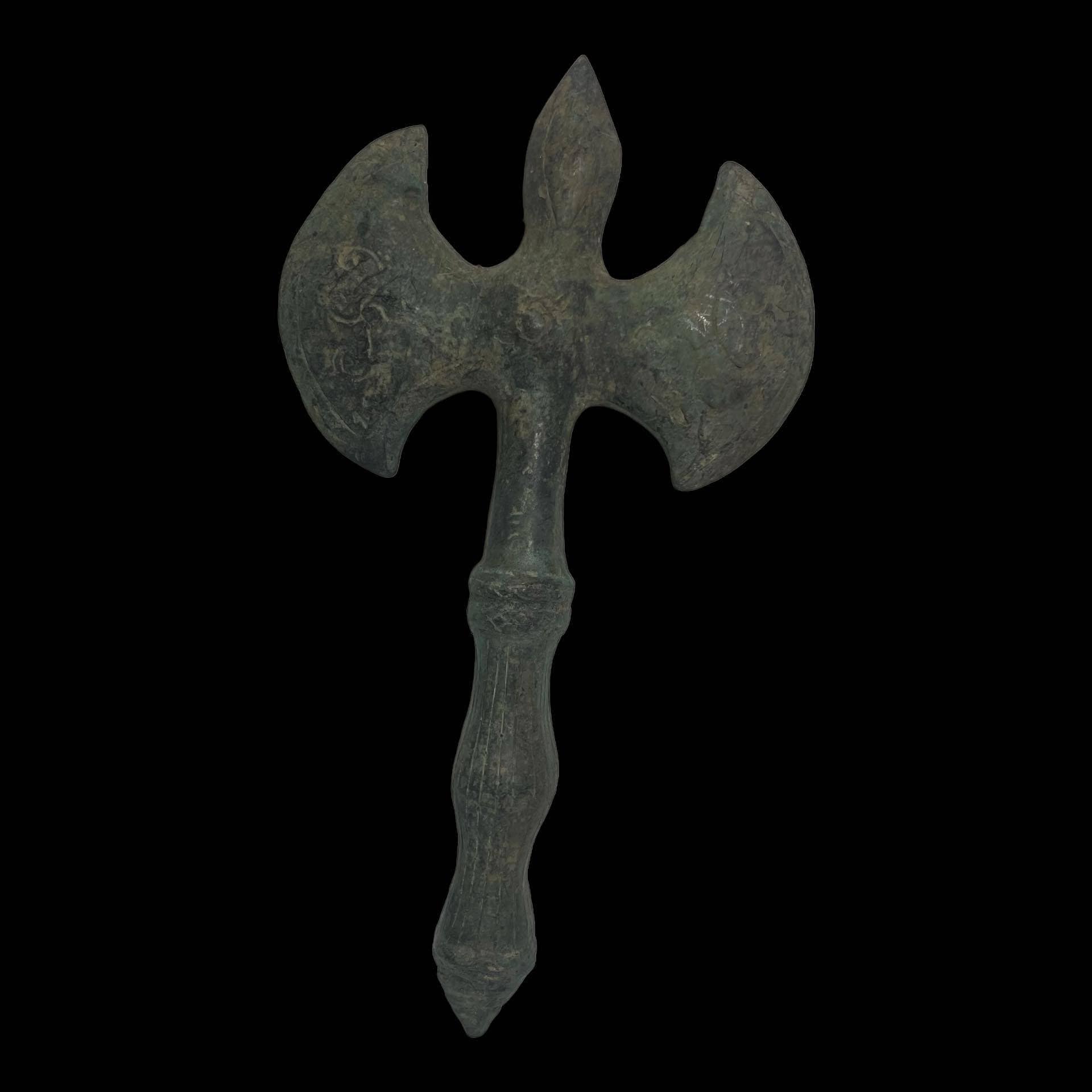 Ancient Roman Bronze Axe: Rare Artifact - Etsy