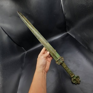 Amazing Ancient Roman Wonderful Bronze Excellent Big Sword Great Antiques Collection