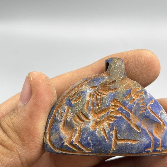 Beautiful Antique Sassanian Old Lapis Lazuli Ston… - image 3